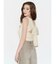 バックリボンスクエアシャギーニットトップス