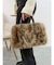 フェイクファーボストンBAG