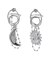 SUNNY BALL CHAIN ピアス