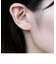 [ セカンドピアス] Ptホワイトサファイヤピアス