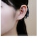[ セカンドピアス] Ptホワイトサファイヤピアス