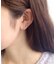 [ セカンドピアス] K18月星ピアス