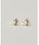 [ セカンドピアス] K18ダイヤモンドピアス0. 08ct