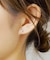 [ セカンドピアス] Ptフィオレットセッティングダイヤモンドピアス0. 1ct