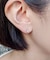 [ セカンドピアス] Ptフィオレットセッティングダイヤモンドピアス0. 1ct