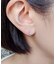 [ セカンドピアス] Ptフィオレットセッティングダイヤモンドピアス0. 1ct