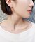 [ セカンドピアス] Ptフィオレットセッティングダイヤモンドピアス0. 1ct