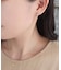 プラチナクロスデザインミニフープピアス