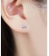 [ セカンドピアス] K18ラベンダーキュービックジルコニアピアス( YG)