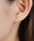K18ダイヤモンド　レクタングルピアス