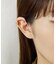 [ フワットイヤリングス] K10 ガーネット アイビー イヤーカフ（ YG）
