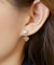 K10/18パニエ パール&キューブピアス