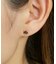 K18・K10 ブラックシェル ネコワンポイントピアス