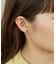 K18・K10 ブラックシェル ネコワンポイントピアス