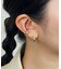 プラチナ ダブルツイストフープピアス