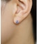 [ セカンドピアス] Ptリリィカットブルークォーツピアス