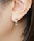 K14/K10 トライアングルカットフープピアス( WG)