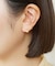 【 Solo Pierce】【 推しカラー】K18・K10 レモンクォーツ しずくハーフピアス