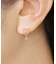 K18・K10 アクアマリン プレッツェル　スイングピアス( YG)