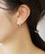 【 Solo Pierce】ダイヤモンドスナップハーフピアスL( Pt)