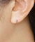 【 Solo Pierce】[ セカンドピアス] K18 貴石3石ハーフピアス
