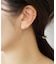 【 Solo Pierce】[ セカンドピアス] K18 貴石3石ハーフピアス