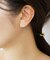 【 Solo Pierce】K18・K10  モアサナイト 桜 ハーフピアス  ( PG)