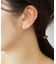 【 Solo Pierce】K18・K10  モアサナイト リボン ハーフピアス  ( YG)