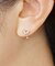 【 Solo Pierce】K18・K10  モアサナイト 蝶 ハーフピアス  ( YG)