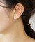 【 Solo Pierce】K18・K10  モアサナイト 蝶 ハーフピアス  ( YG)