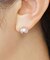プラチナ ナチュラルカラー淡水パールスタッドピアス