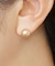 K18　ナチュラルカラー淡水パールスタッドピアス