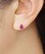 [ セカンドピアス]Ptルビー ドロップピアス