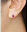[ セカンドピアス]Ptルビー ドロップピアス