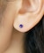 [ セカンドピアス]Pt ラピスラズリピアス(4mm)