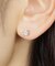 [ セカンドピアス]PT モアサナイトピアス( 5ミリ）