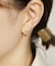 K18ヒシカットフープピアス