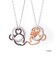 【Disney限定ジュエリーBOXでお届け】ディズニー ミッキー&ミニー / シルバー ペア ネックレス