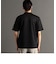 メランジジャカード モックネックTシャツ