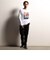 【RIELABO】グラフィックプリントクルーネック長袖Ｔシャツ