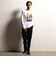 【RIELABO】グラフィックプリントクルーネック長袖Ｔシャツ
