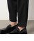 リネンライクポリエステルテーパードパンツ