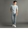 グラフィックジャカード VネックTシャツ