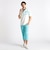 【25年モデル EC限定再販売】【NICOLE SPORTS】ムラ柄スキッパーポロシャツ