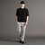 グラフィックジャカード クルーネックTシャツ
