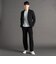 メランジストレッチ セットアップパンツ