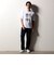 【RIELABO】グラデーションロゴプリント クルーネックTシャツ