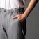 ヘリンボンハイストレッチセットアップパンツ