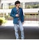 コットンストレッチサテンジャケット