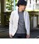 ポンチ起毛ムラスモーク柄カバーオール